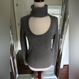 Diane Von Furstenberg Charcoal Turtleneck Sweater